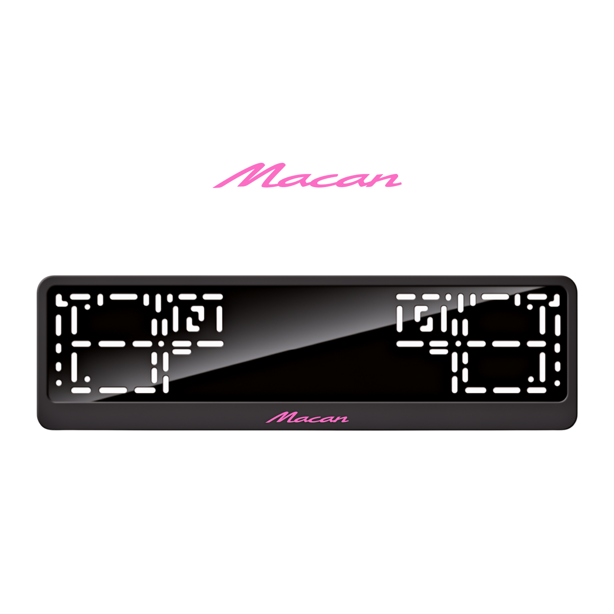 Cadres de plaque d'immatriculation Macan - Rose - CLASSIC