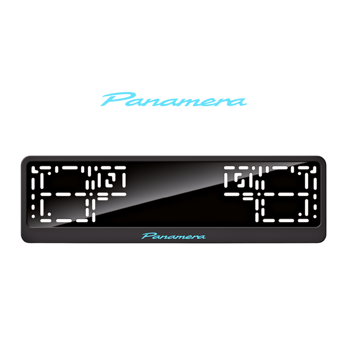 Cadres de plaque d'immatriculation Panamera - Bleu Tiffany - CLASSIC