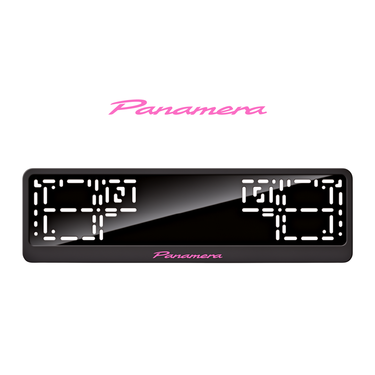 Cadres de plaque d'immatriculation Panamera - Rose - CLASSIC