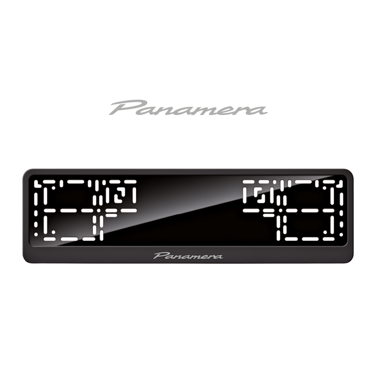 Cadres de plaque d'immatriculation Panamera - Gris - CLASSIC