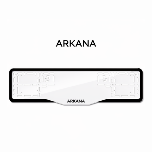Cadres de plaque d'immatriculation Arkana - Noir - GLASS