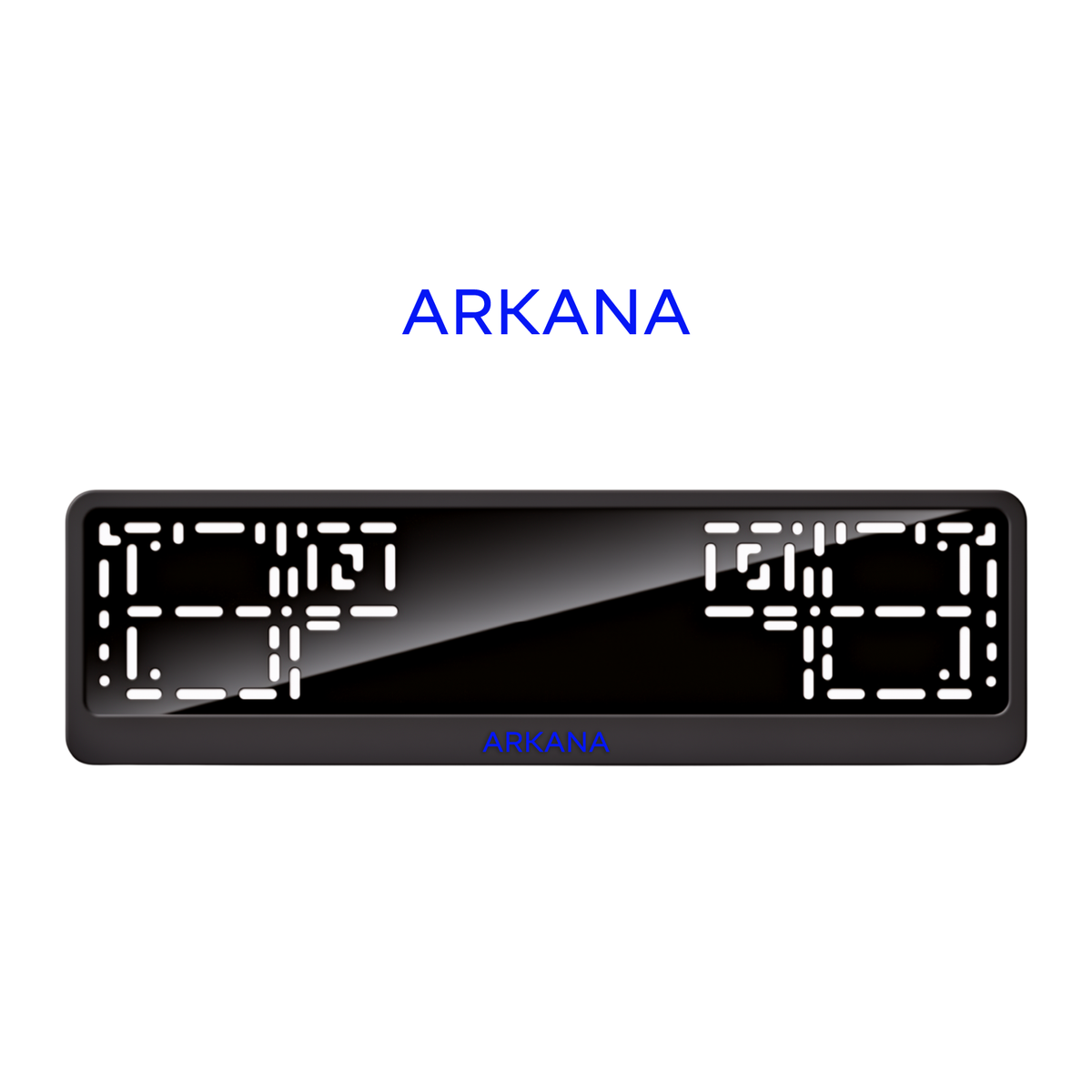 Cadres de plaque d'immatriculation Arkana - Bleu - CLASSIC