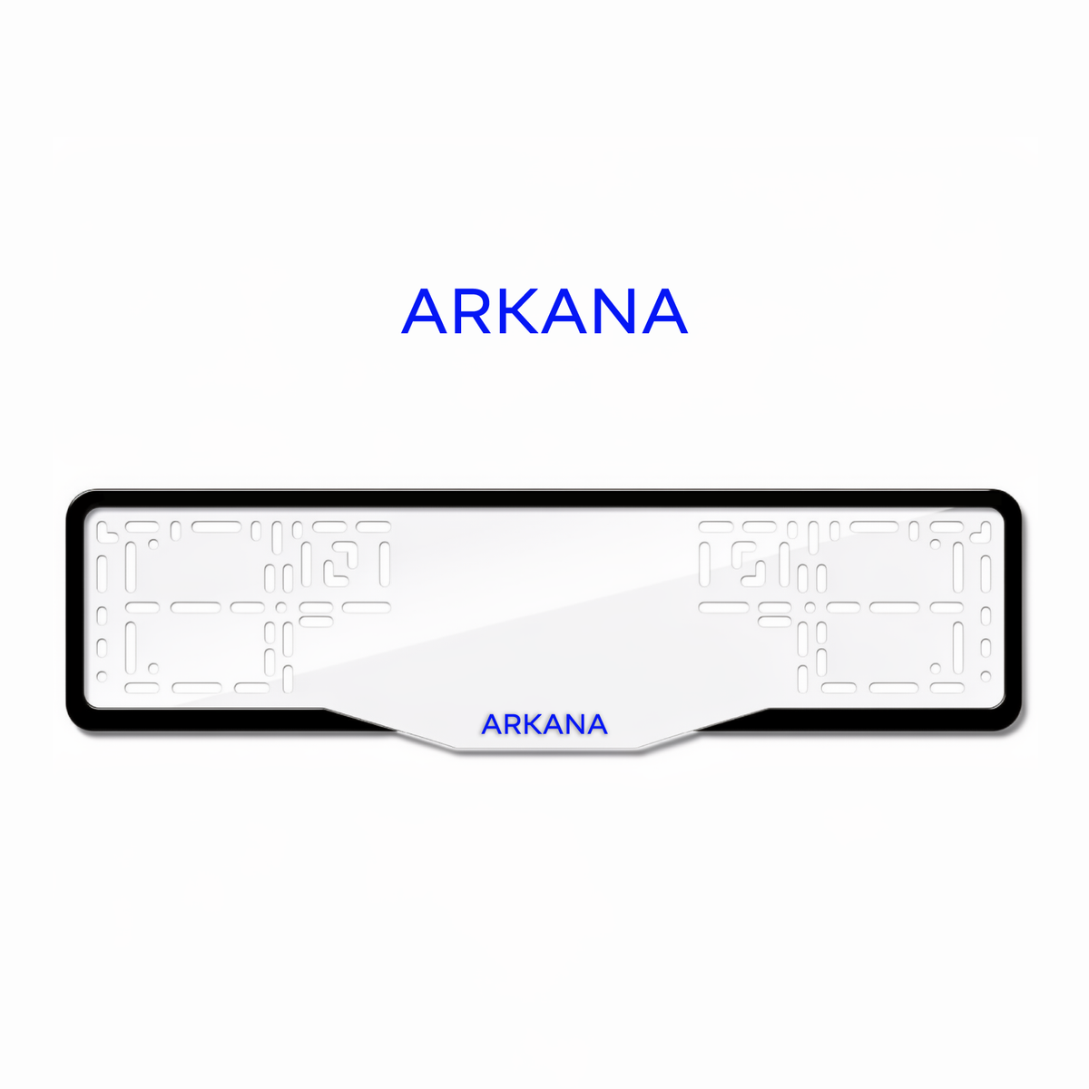 Cadres de plaque d'immatriculation Arkana - Bleu - GLASS