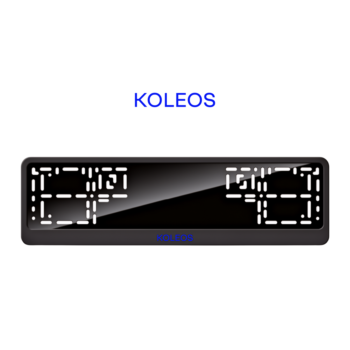 Cadres de plaque d'immatriculation Koleos - Bleu - CLASSIC