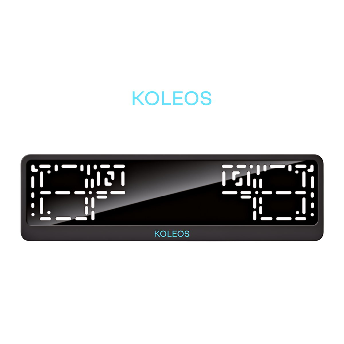 Cadres de plaque d'immatriculation Koleos - Bleu Tiffany - CLASSIC