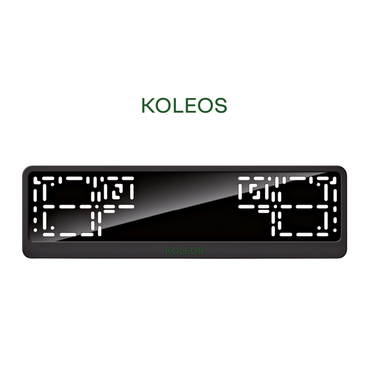 Cadres de plaque d'immatriculation Koleos - Vert - CLASSIC