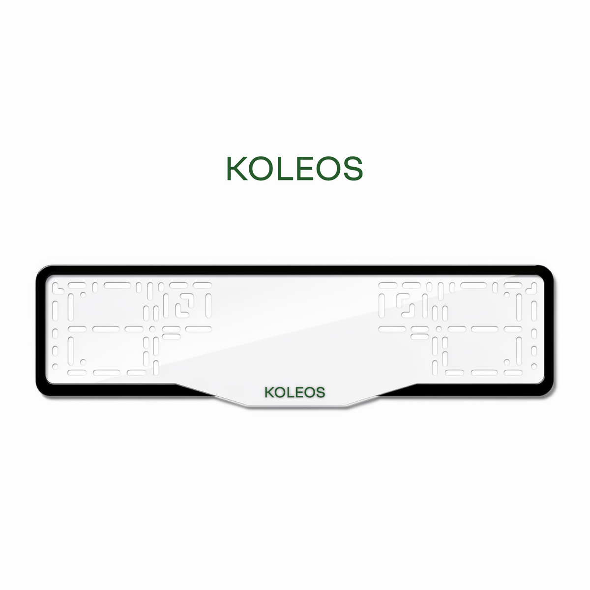 Cadres de plaque d'immatriculation Koleos - Vert - GLASS