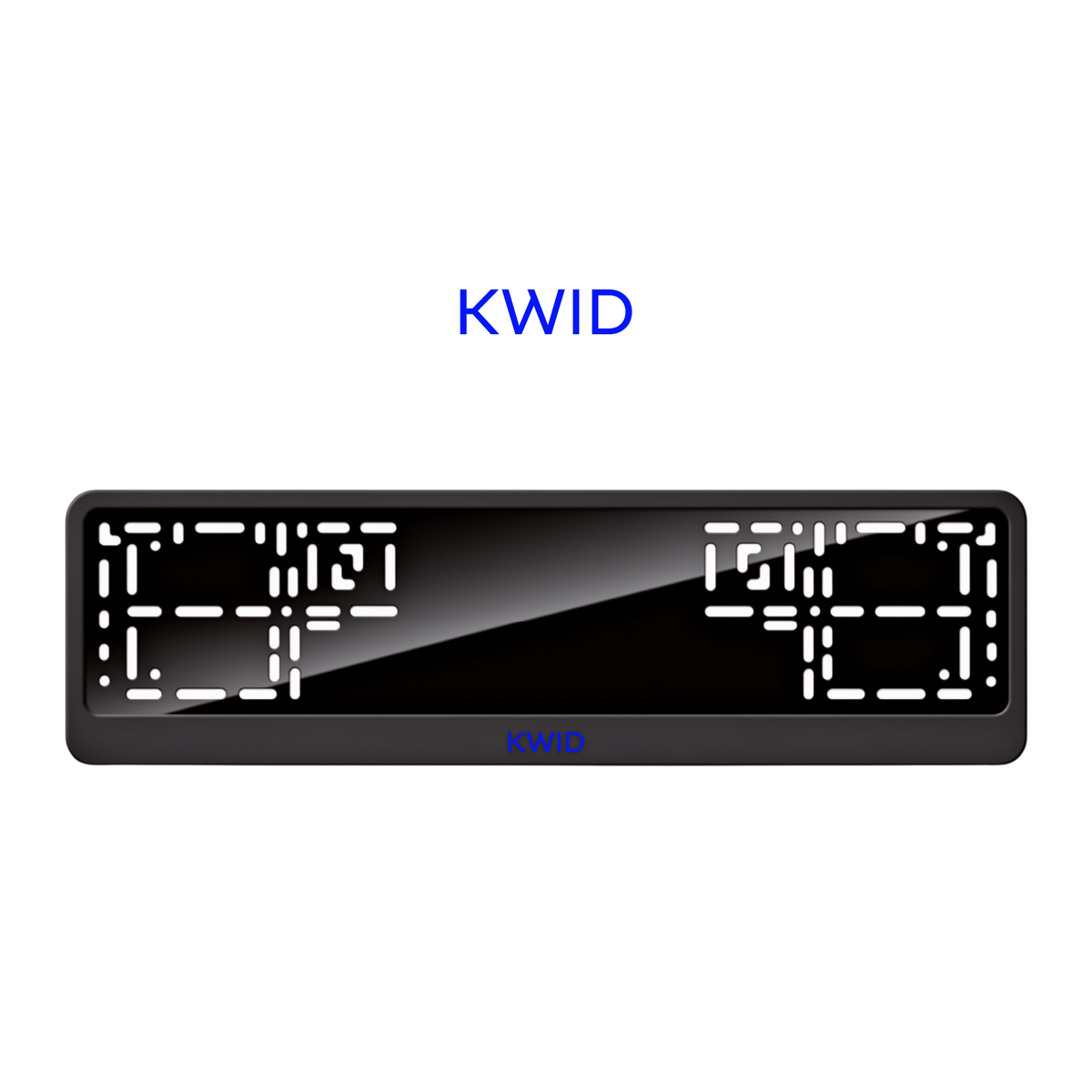 Cadres de plaque d'immatriculation Kwid - Bleu - CLASSIC