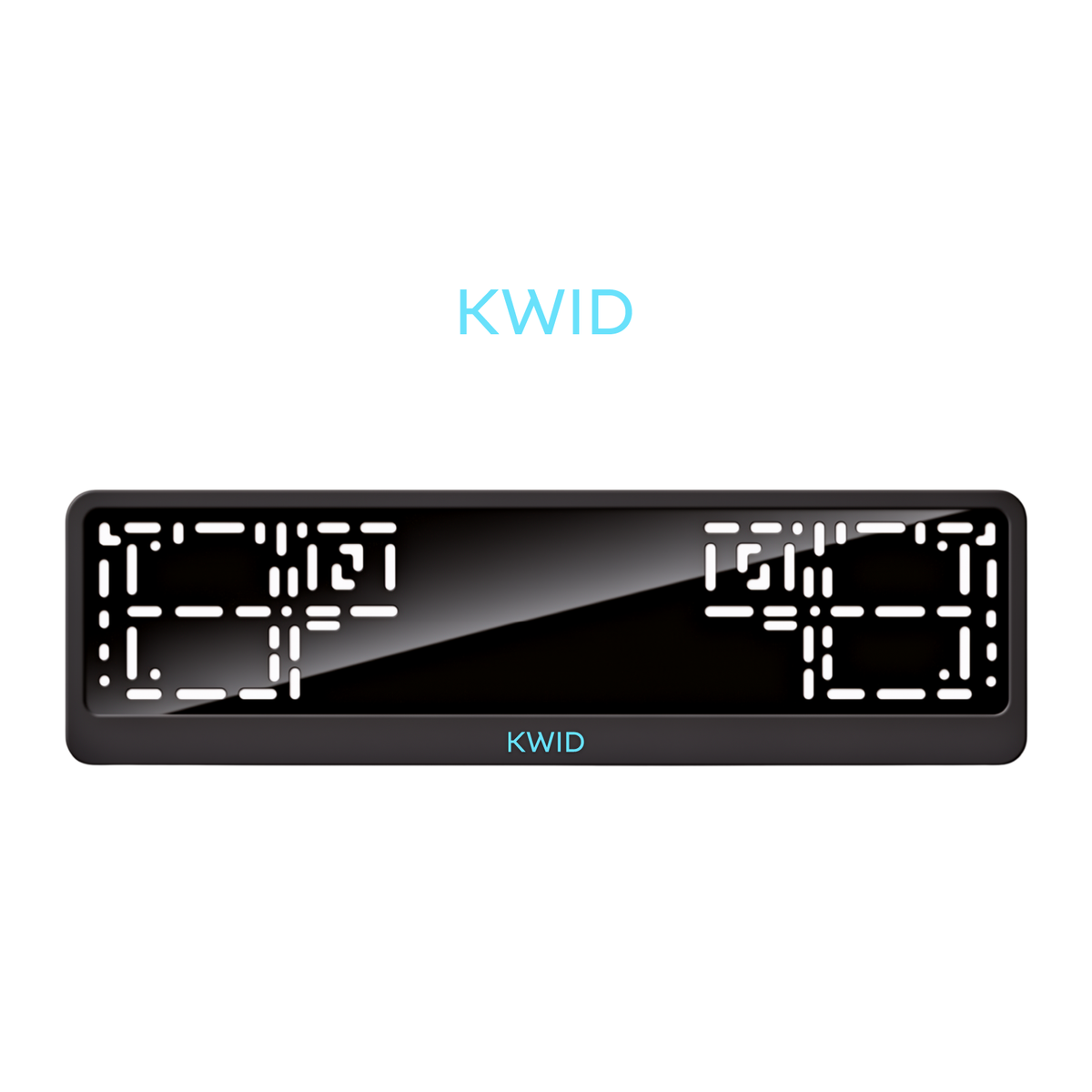 Cadres de plaque d'immatriculation Kwid - Bleu Tiffany - CLASSIC