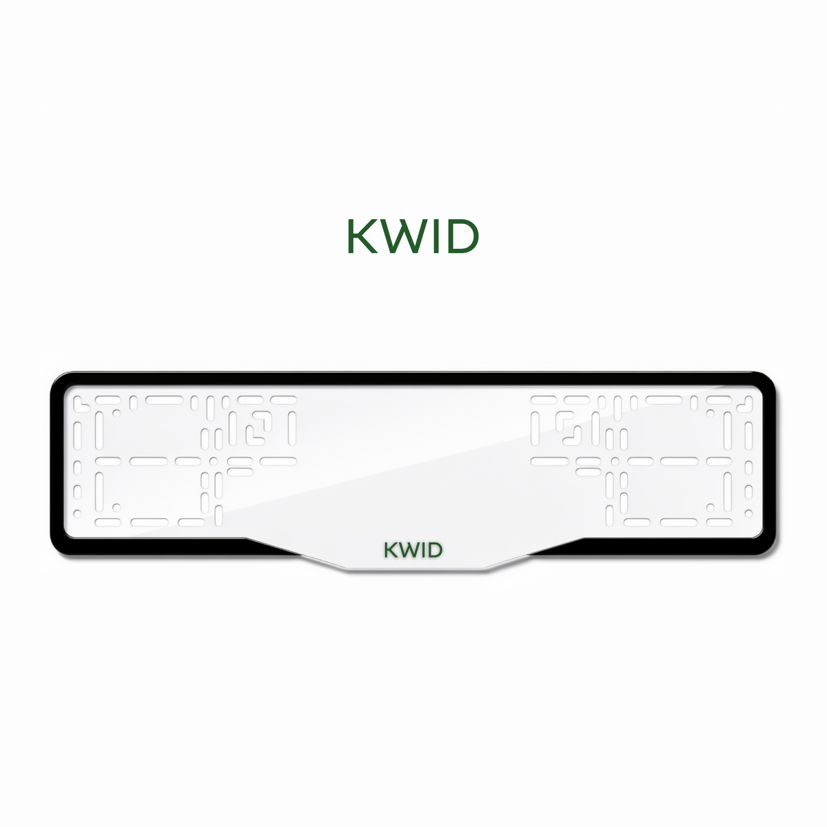 Cadres de plaque d'immatriculation Kwid - Vert - GLASS