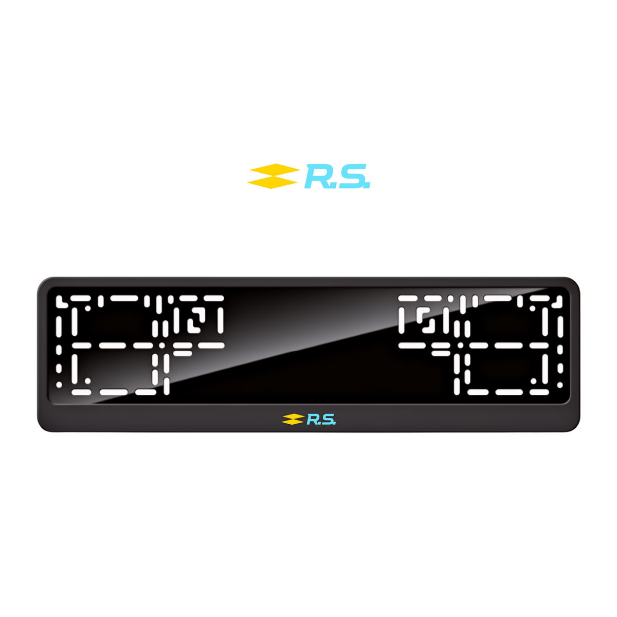 Cadres de plaque d'immatriculation Renault R.S. - Bleu Tiffany - CLASSIC
