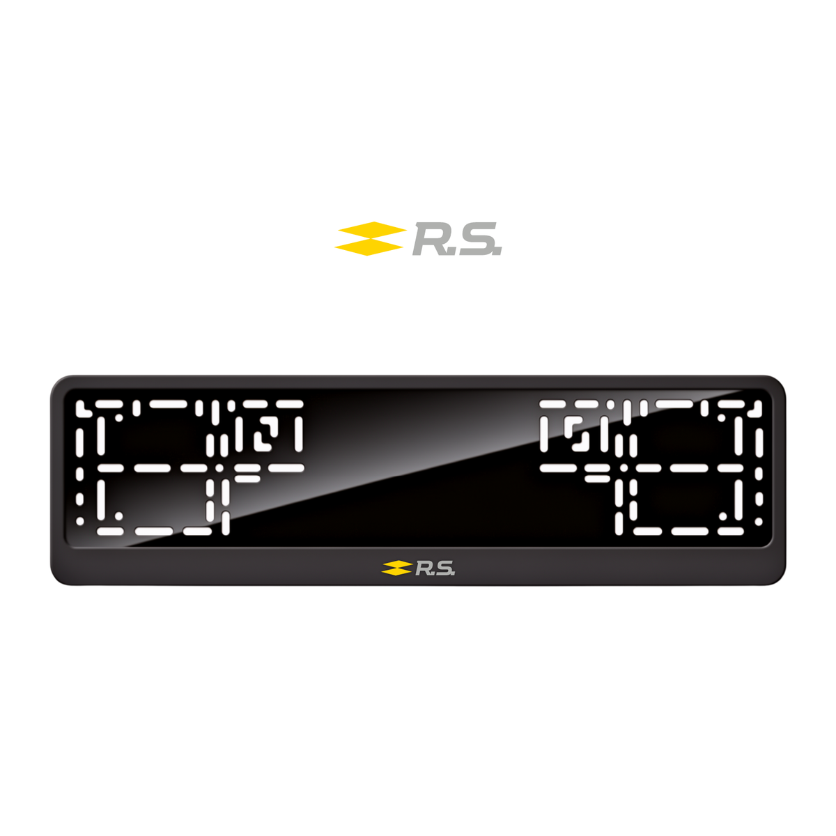 Cadres de plaque d'immatriculation Renault R.S. - Gris - CLASSIC