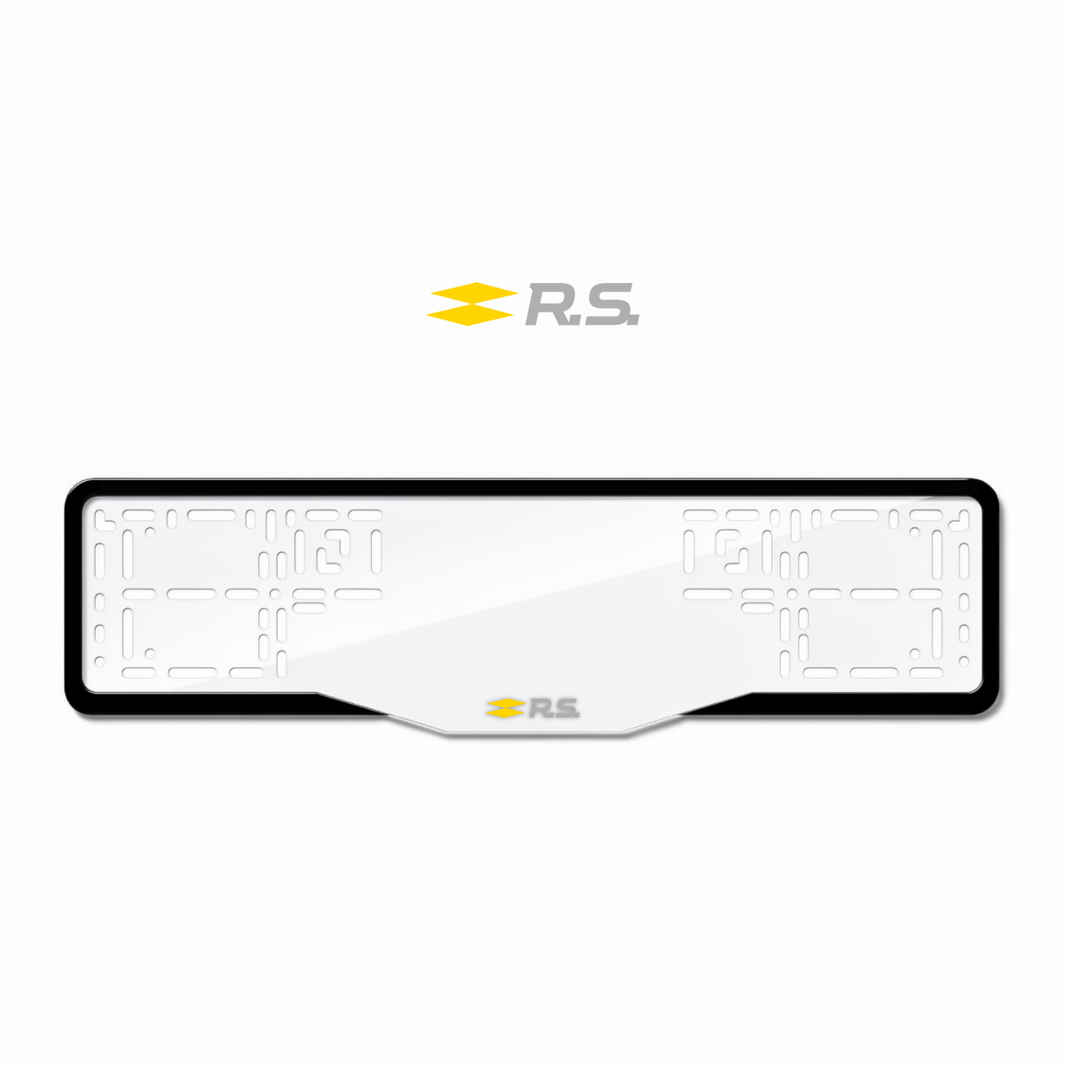 Cadres de plaque d'immatriculation Renault R.S. - Gris - GLASS
