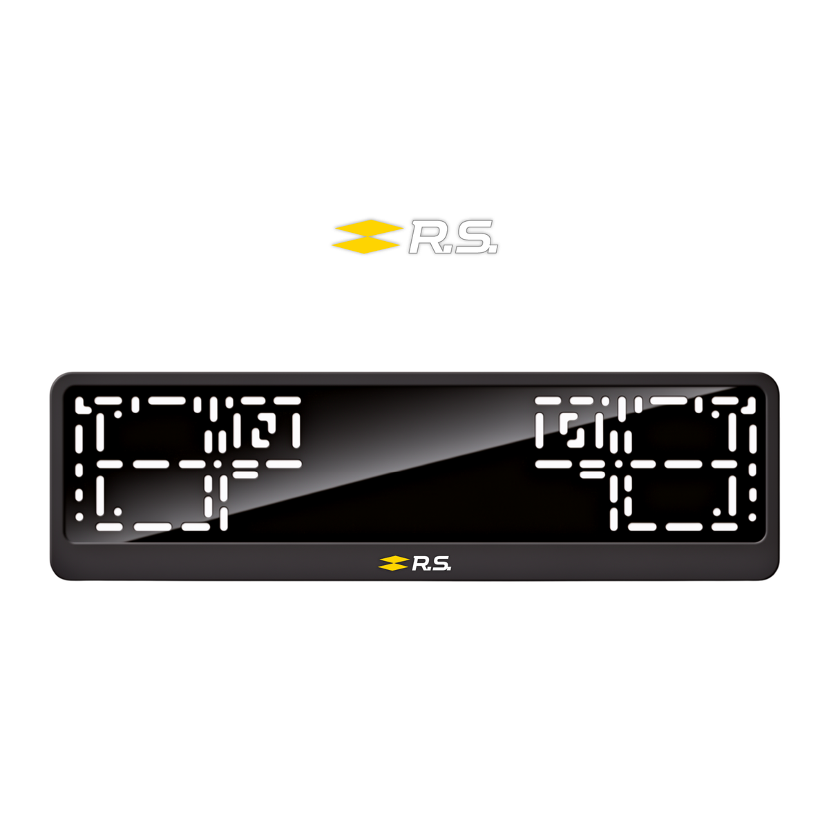 Cadres de plaque d'immatriculation Renault R.S. - Blanc - CLASSIC