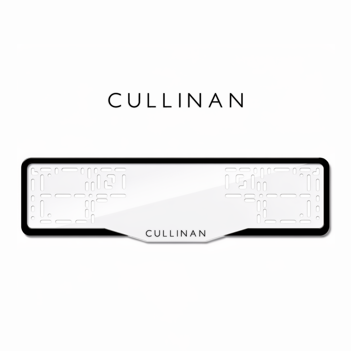 Cadres de plaque d'immatriculation Cullinan - Noir - GLASS