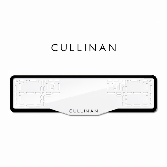 Cadres de plaque d'immatriculation Cullinan - Noir - GLASS