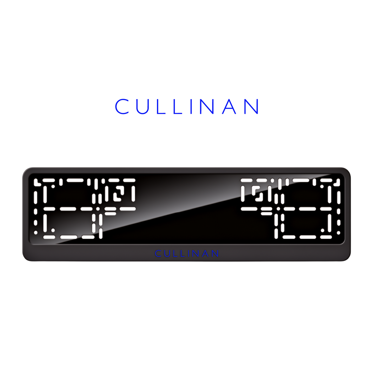 Cadres de plaque d'immatriculation Cullinan - Bleu - CLASSIC