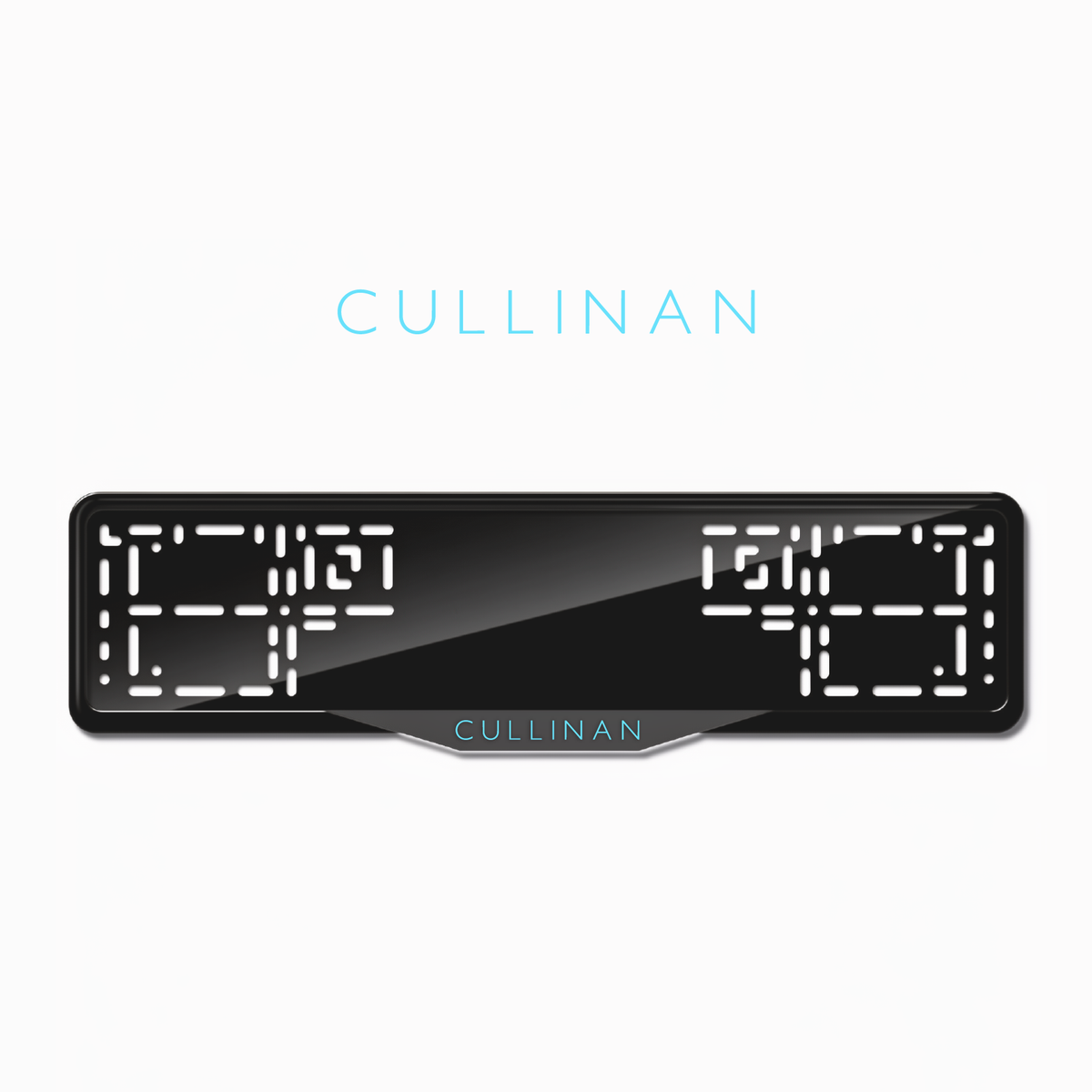 Cadres de plaque d'immatriculation Cullinan - Bleu Tiffany - SATIN