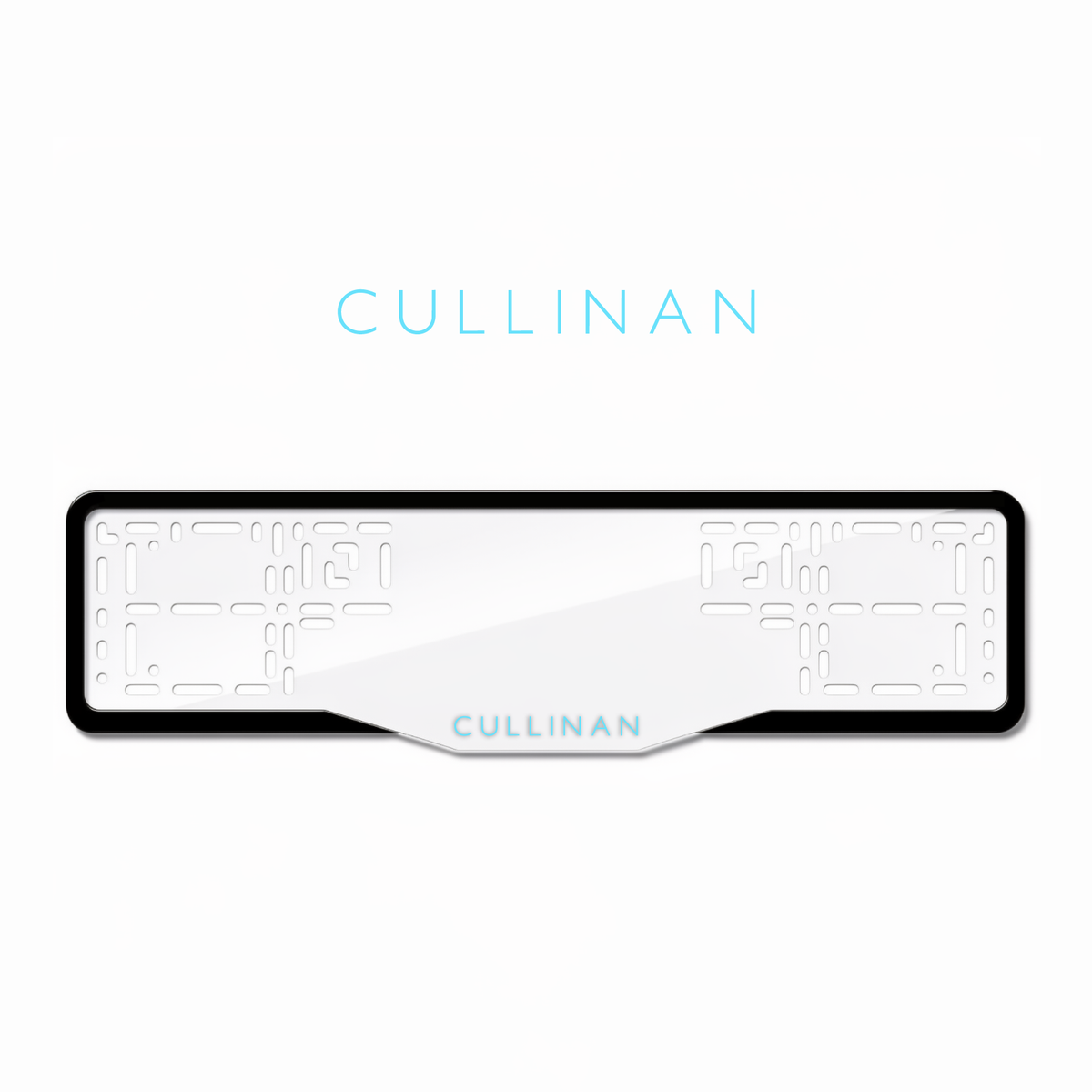 Cadres de plaque d'immatriculation Cullinan - Bleu Tiffany - GLASS