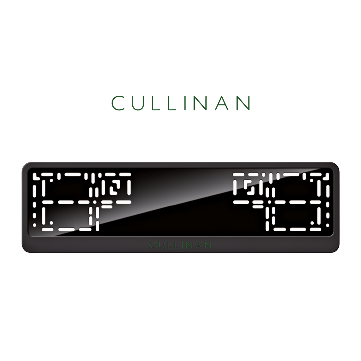 Cadres de plaque d'immatriculation Cullinan - Vert - CLASSIC