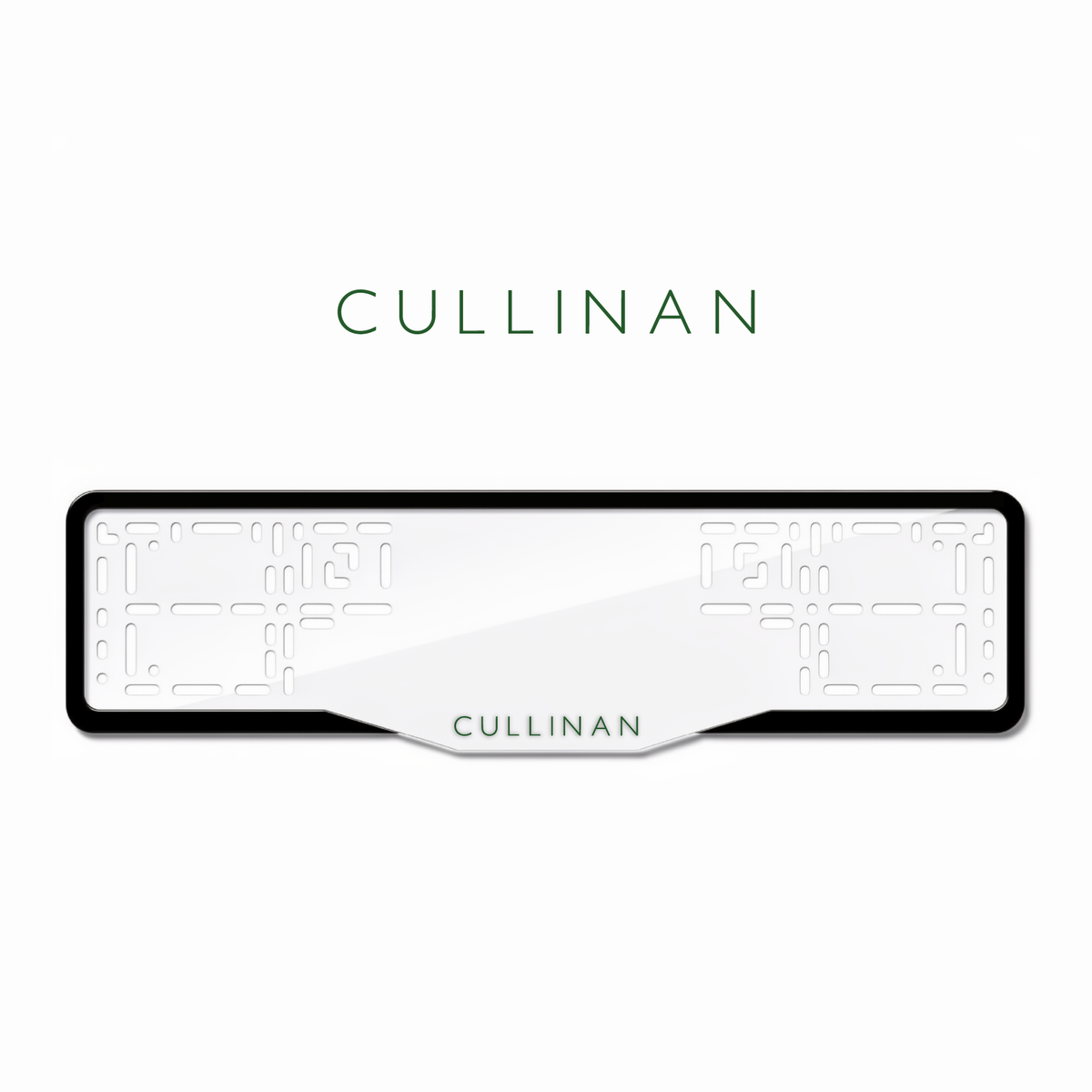 Cadres de plaque d'immatriculation Cullinan - Vert - GLASS