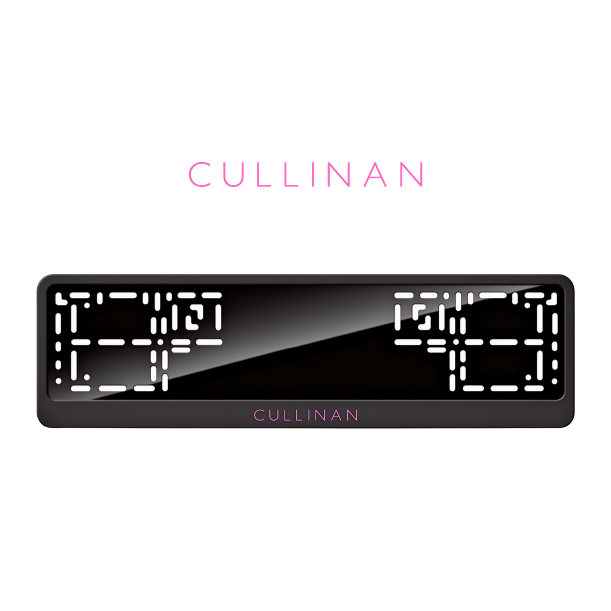 Cadres de plaque d'immatriculation Cullinan - Rose - CLASSIC