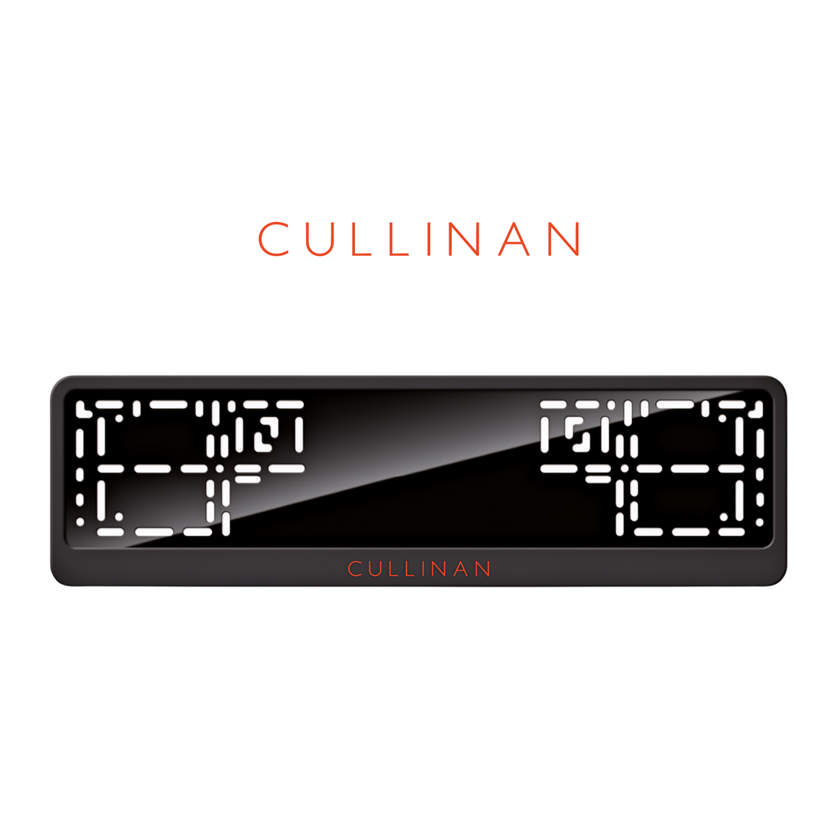 Cadres de plaque d'immatriculation Cullinan - Rouge - CLASSIC