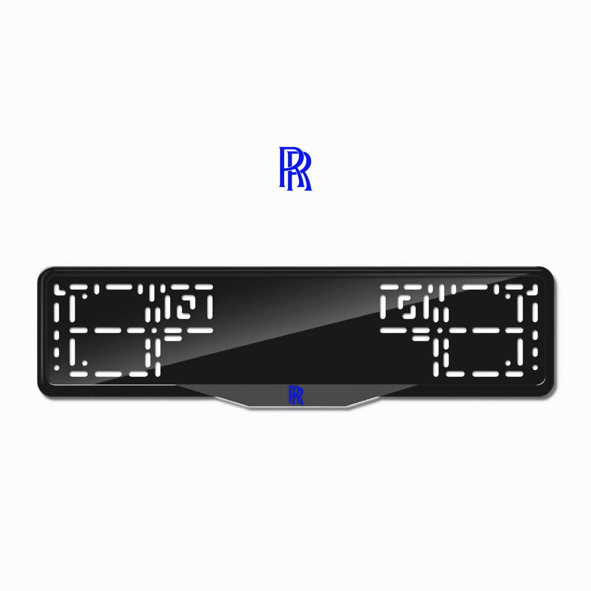 Cadres de plaque d'immatriculation Rolls-Royce - Bleu - SATIN