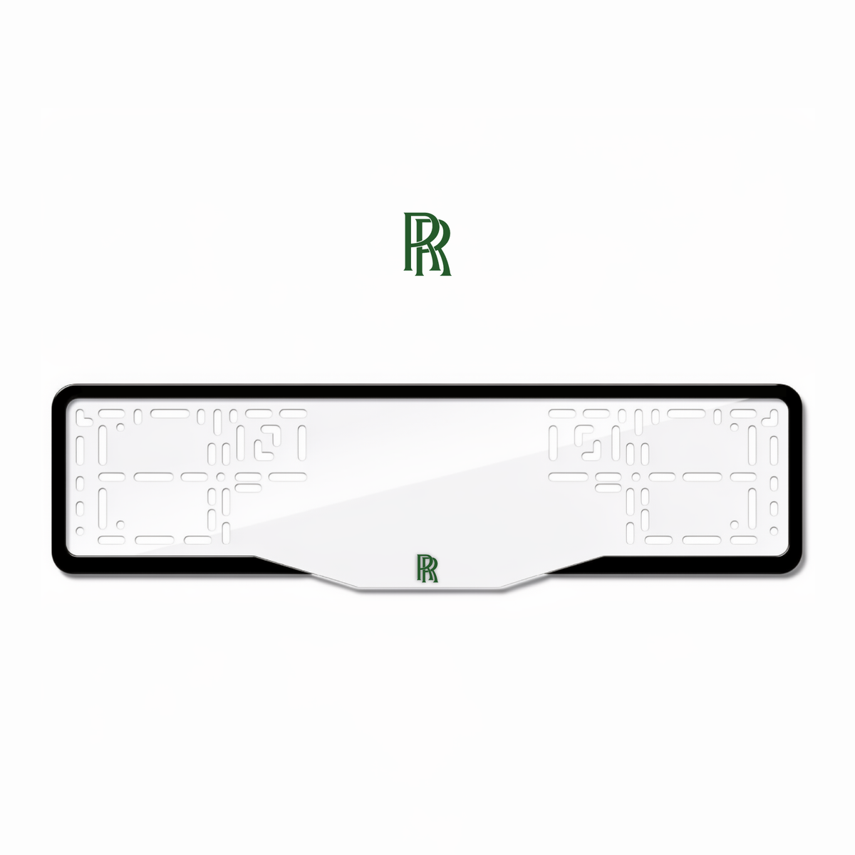 Cadres de plaque d'immatriculation Rolls-Royce - Vert - GLASS