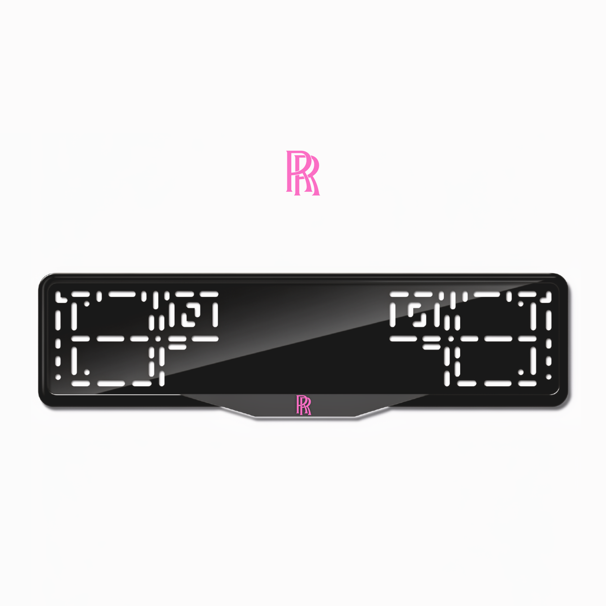 Cadres de plaque d'immatriculation Rolls-Royce - Rose - SATIN