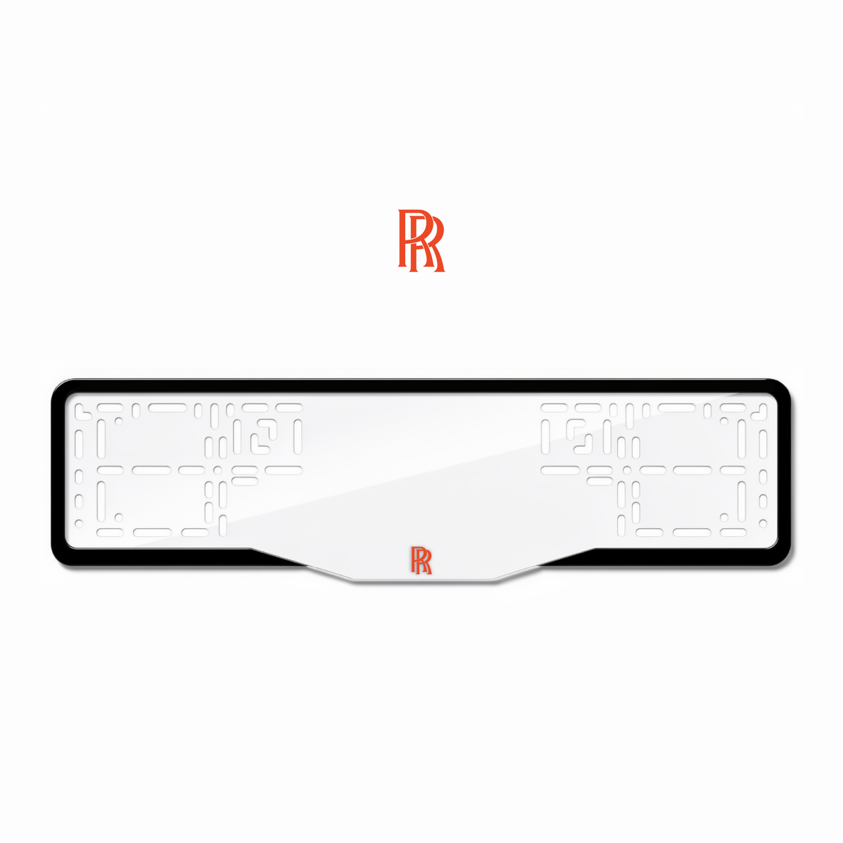 Cadres de plaque d'immatriculation Rolls-Royce - Rouge - GLASS