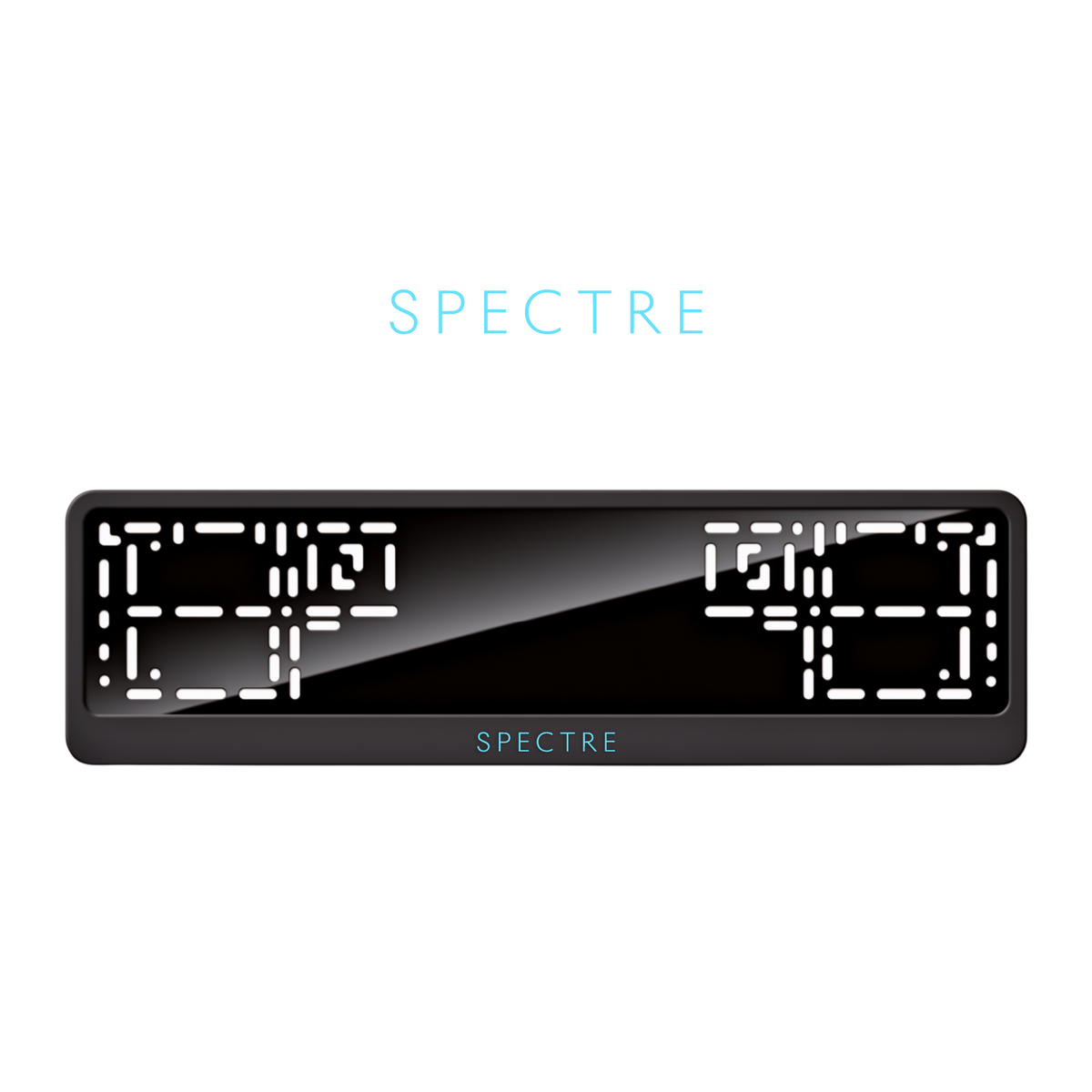 Cadres de plaque d'immatriculation Spectre - Bleu Tiffany - CLASSIC