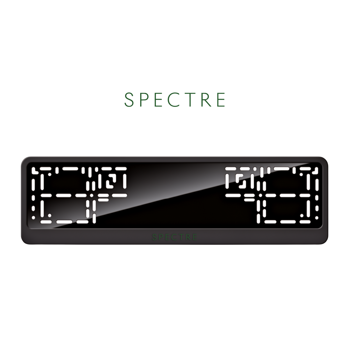 Cadres de plaque d'immatriculation Spectre - Vert - CLASSIC