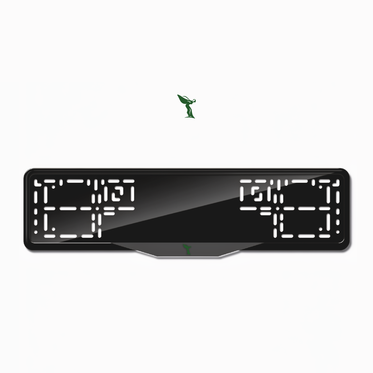 Cadres de plaque d'immatriculation Spirit OF Ecstasy - Vert - SATIN