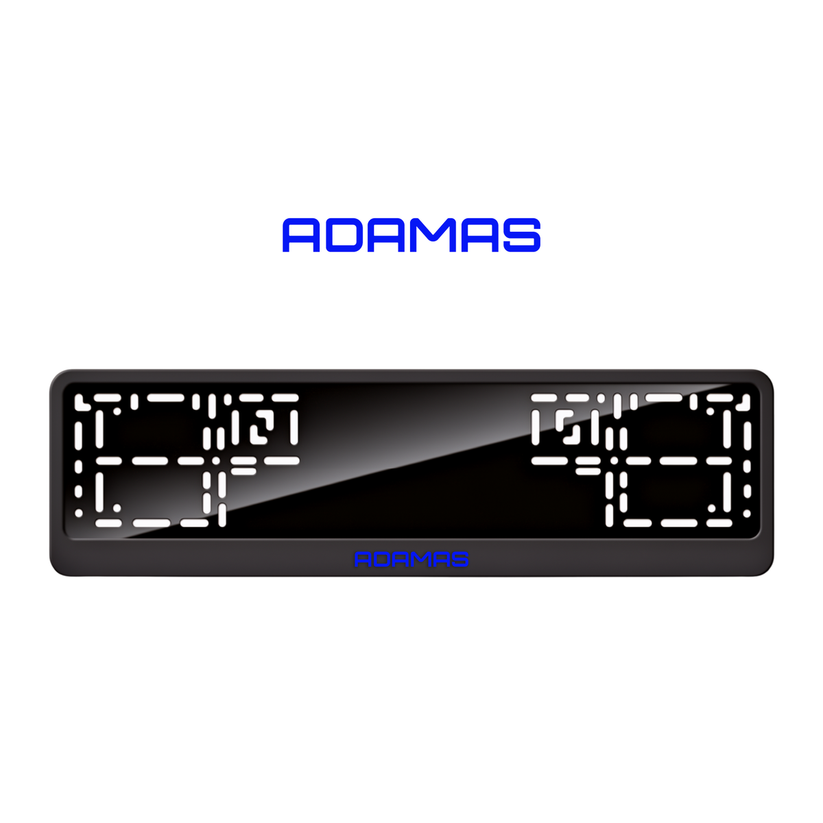 Cadres de plaque d'immatriculation Adamas - Bleu - CLASSIC