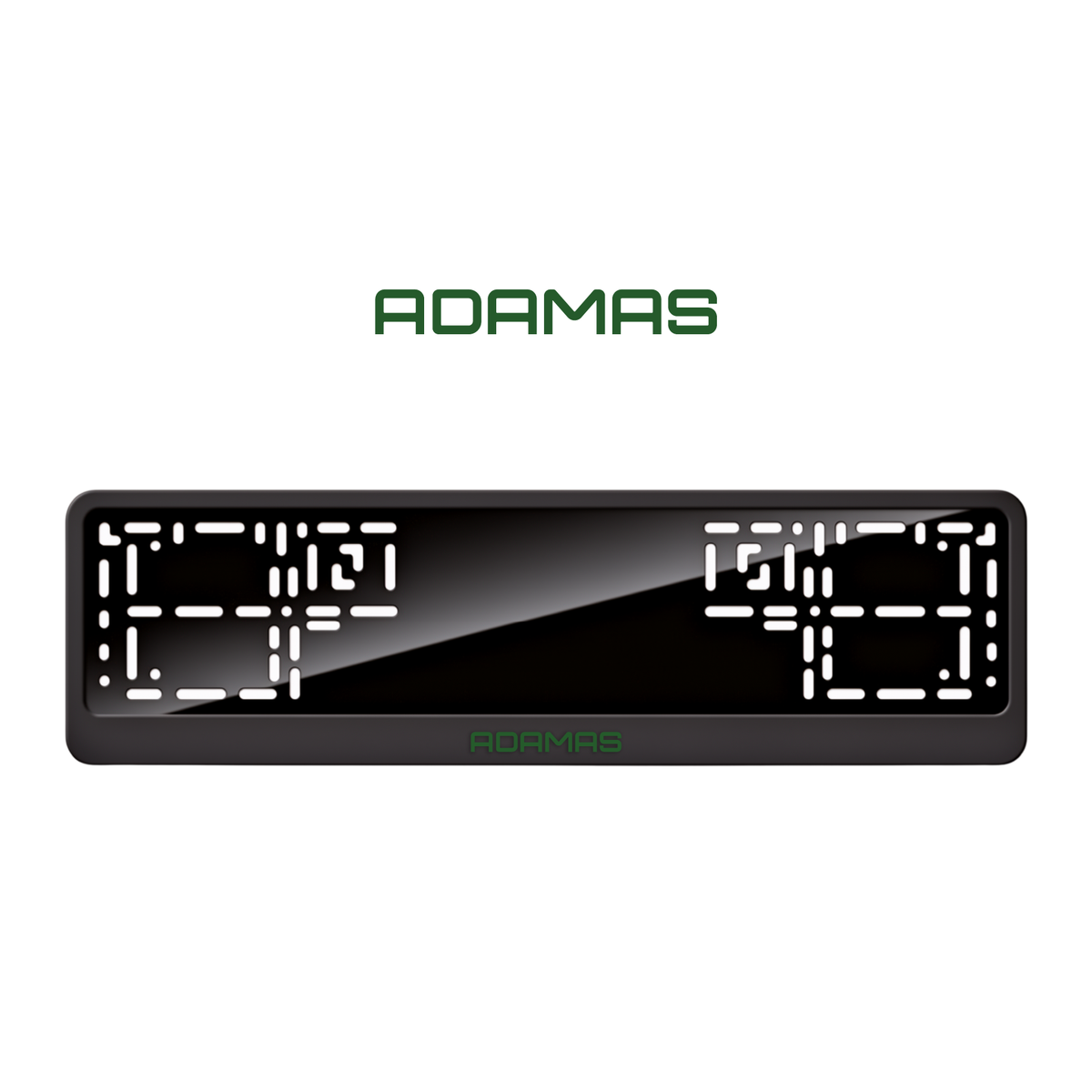 Cadres de plaque d'immatriculation Adamas - Vert - CLASSIC