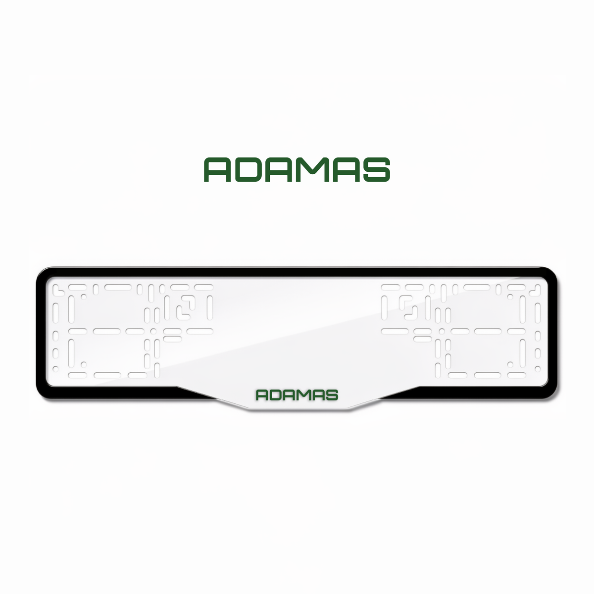 Cadres de plaque d'immatriculation Adamas - Vert - GLASS