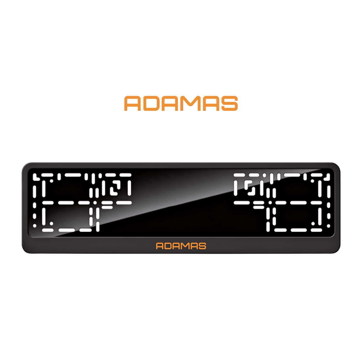 Cadres de plaque d'immatriculation Adamas - Orange Hermès - CLASSIC