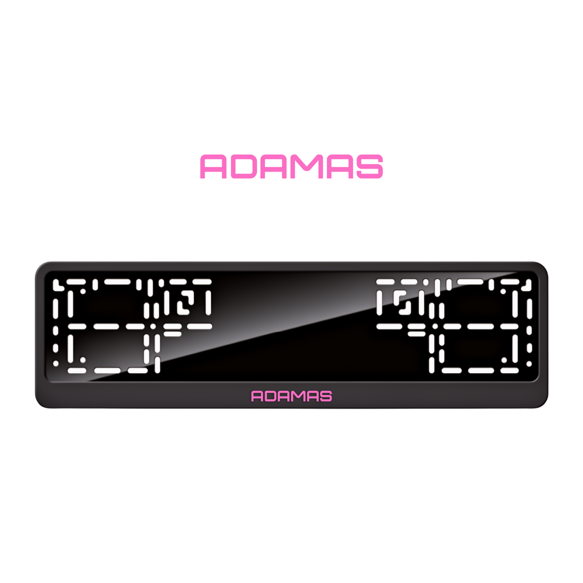Cadres de plaque d'immatriculation Adamas - Rose - CLASSIC