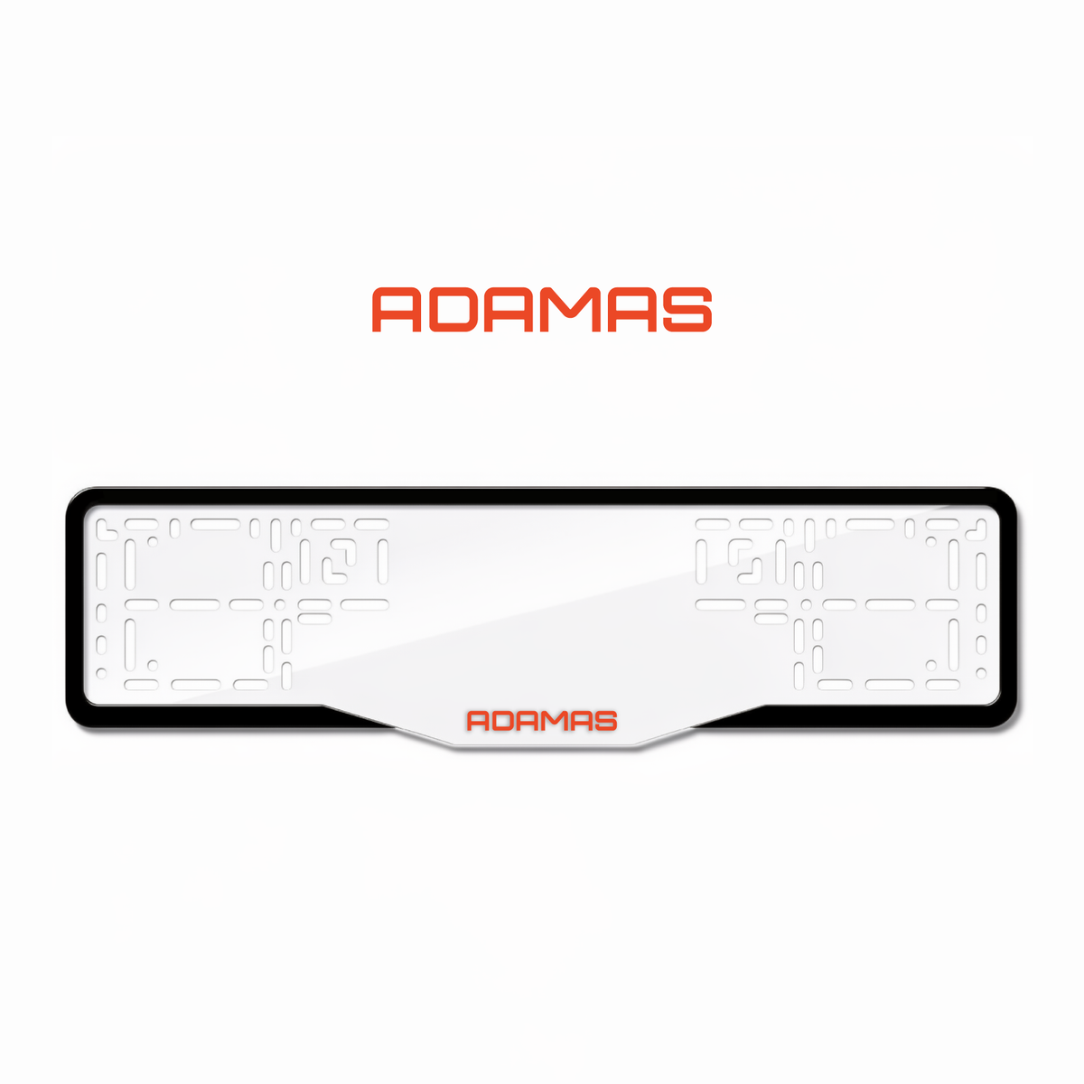 Cadres de plaque d'immatriculation Adamas - Rouge - GLASS