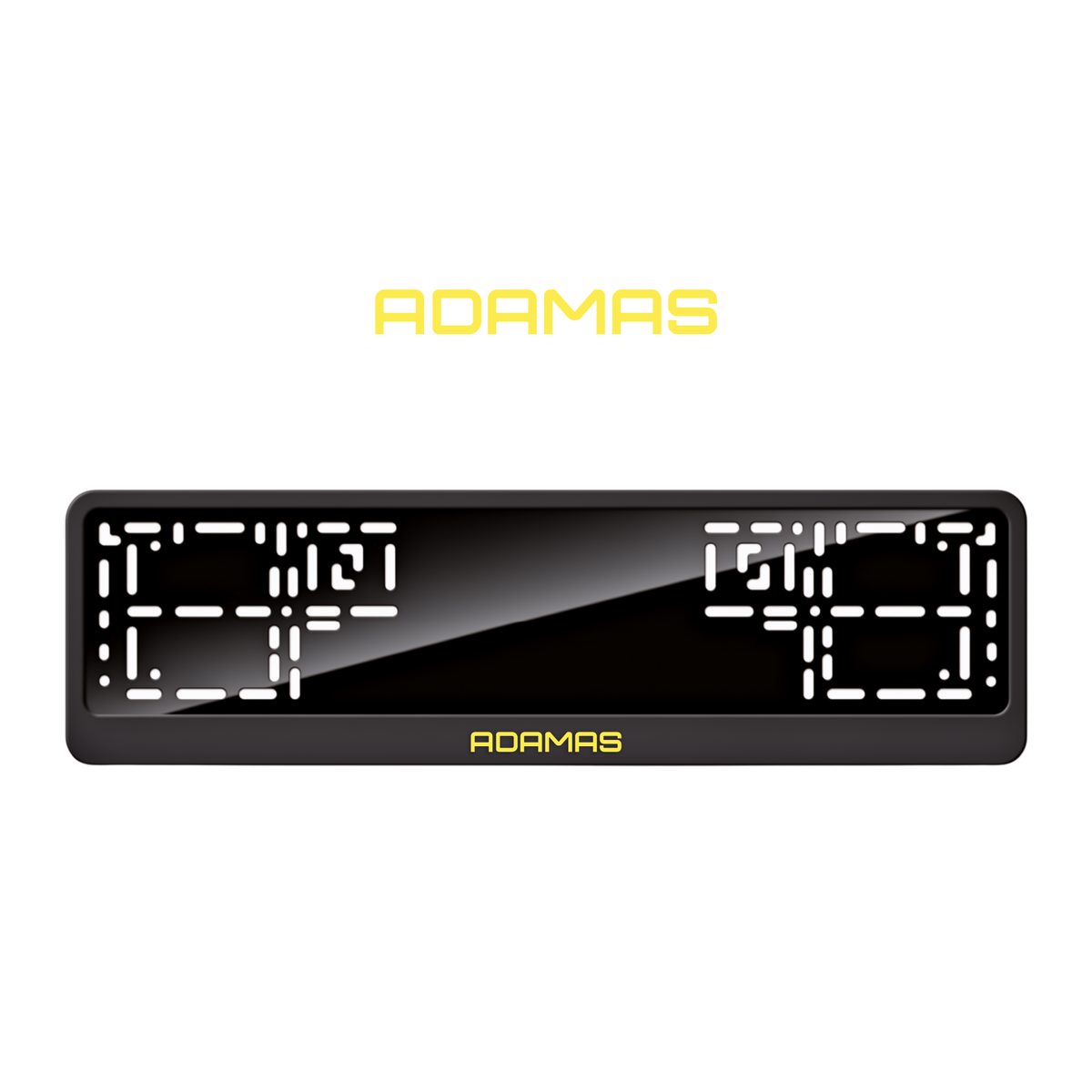 Cadres de plaque d'immatriculation Adamas - Jaune - CLASSIC