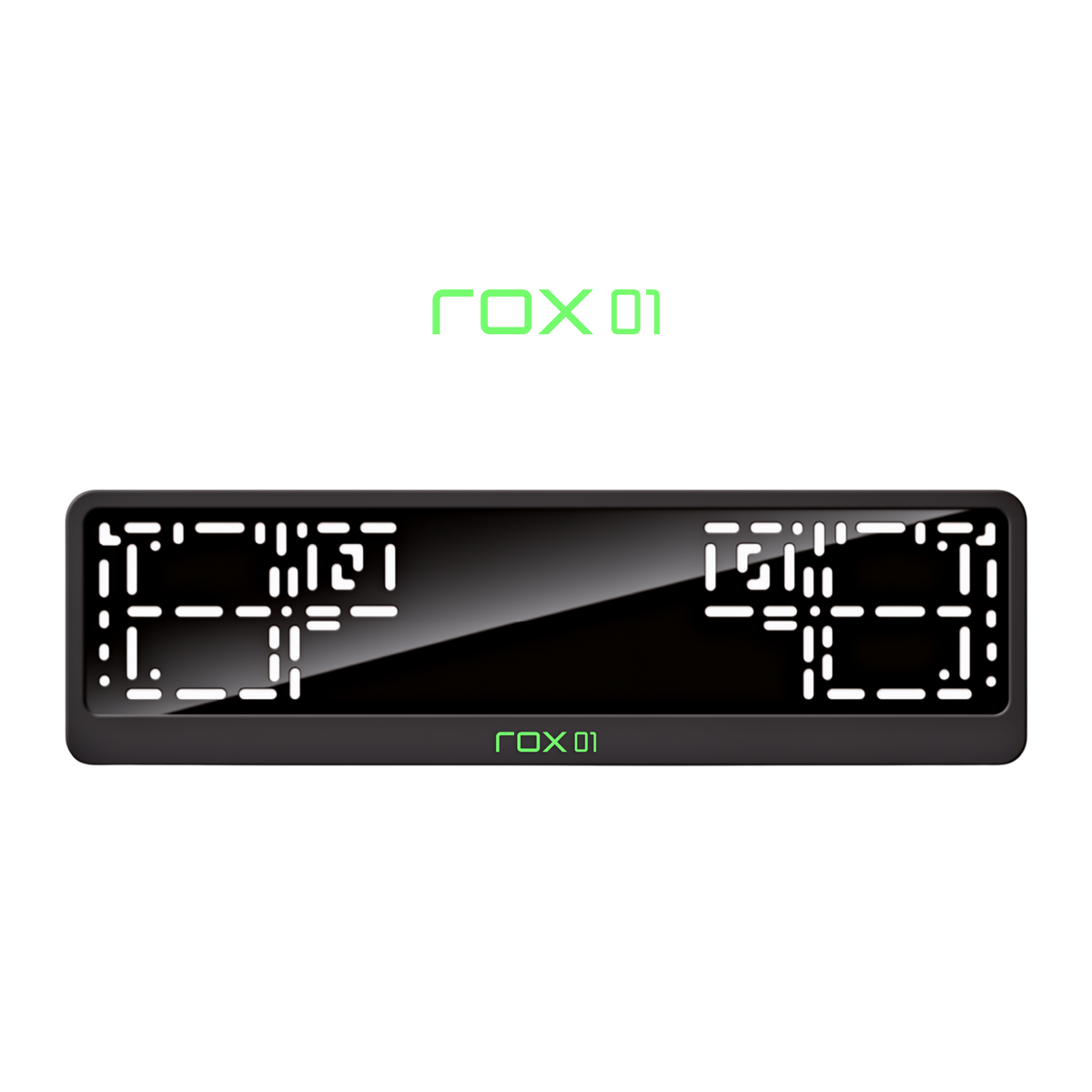 Cadres de plaque d'immatriculation ROX 01 - Vert néon - CLASSIC