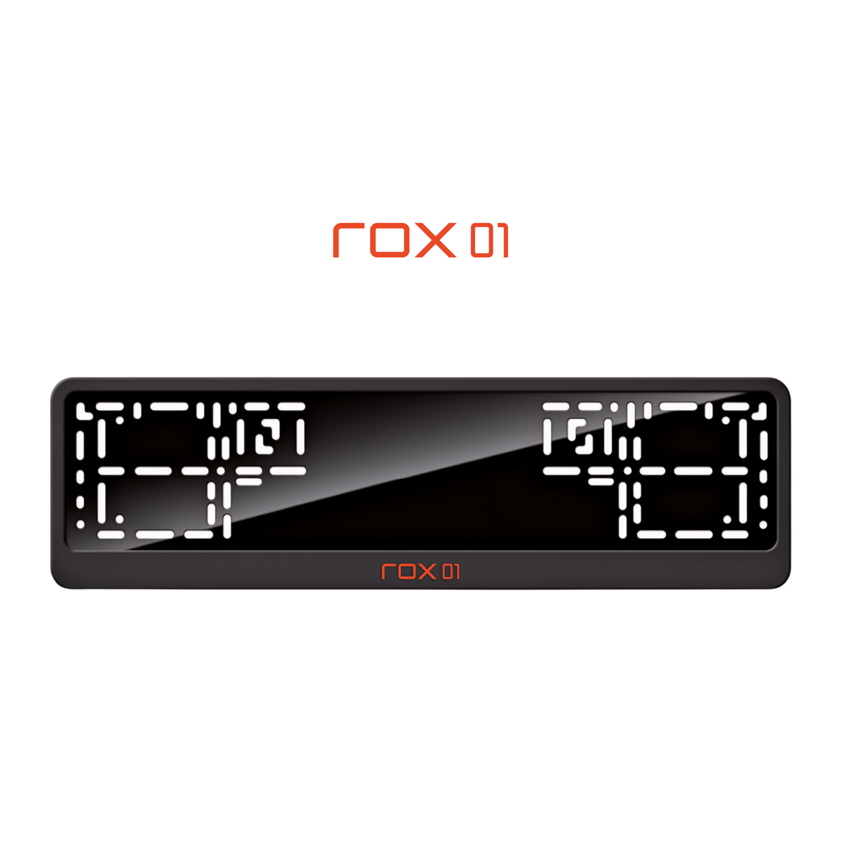 Cadres de plaque d'immatriculation ROX 01 - Rouge - CLASSIC
