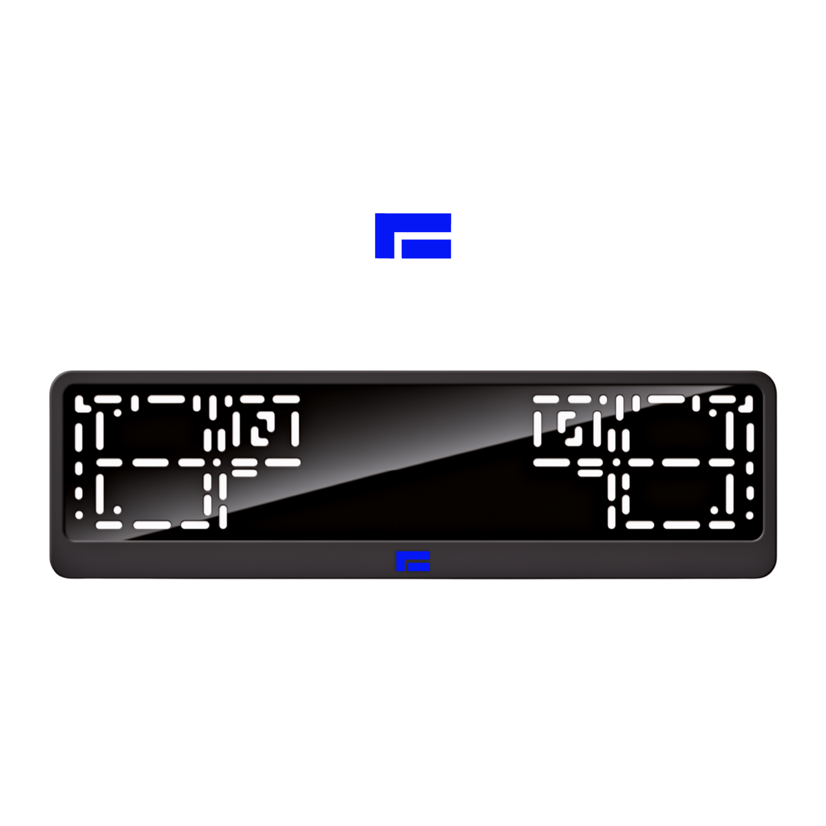 Cadres de plaque d'immatriculation ROX Logo - Bleu - CLASSIC
