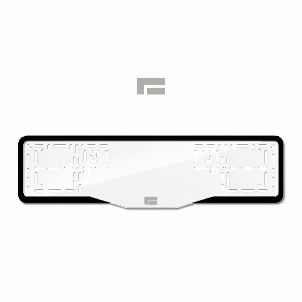 Cadres de plaque d'immatriculation ROX Logo - Gris - GLASS