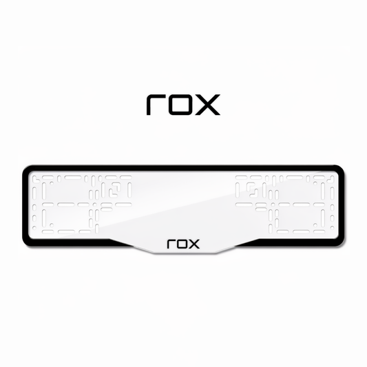 Cadres de plaque d'immatriculation ROX - Noir - GLASS