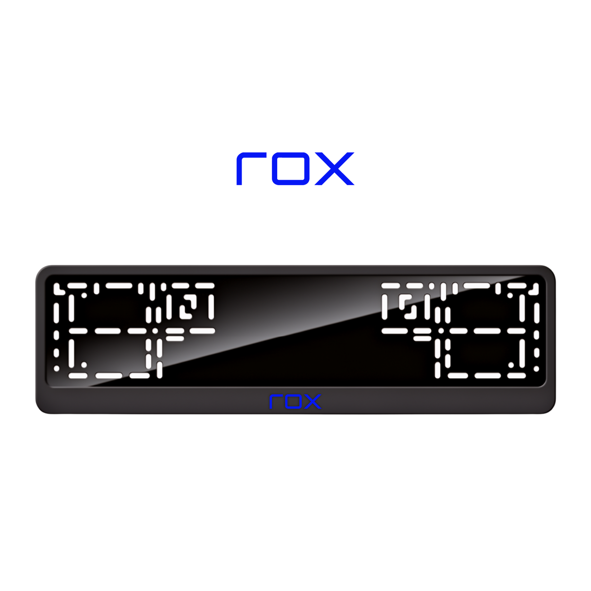 Cadres de plaque d'immatriculation ROX - Bleu - CLASSIC