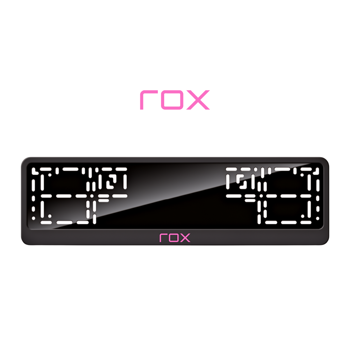 Cadres de plaque d'immatriculation ROX - Rose - CLASSIC