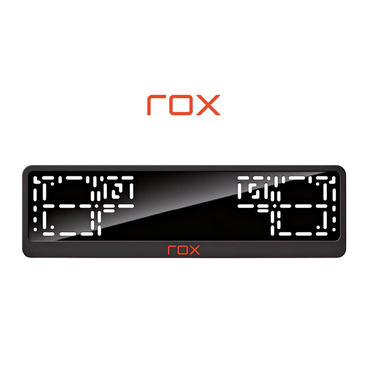 Cadres de plaque d'immatriculation ROX - Rouge - CLASSIC