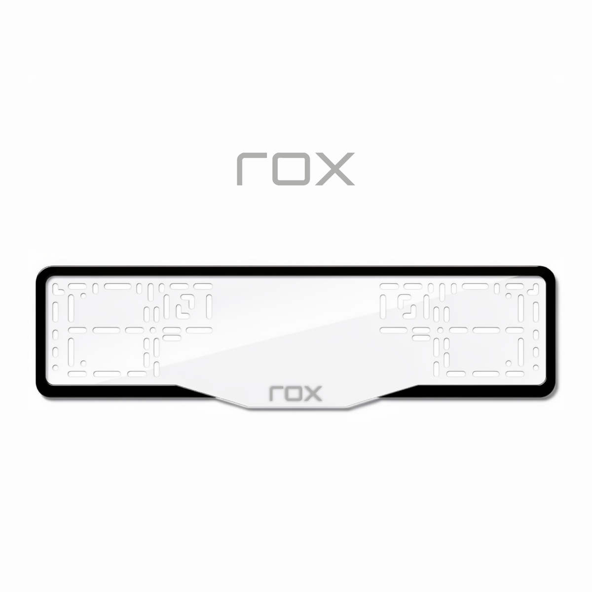 Cadres de plaque d'immatriculation ROX - Gris - GLASS